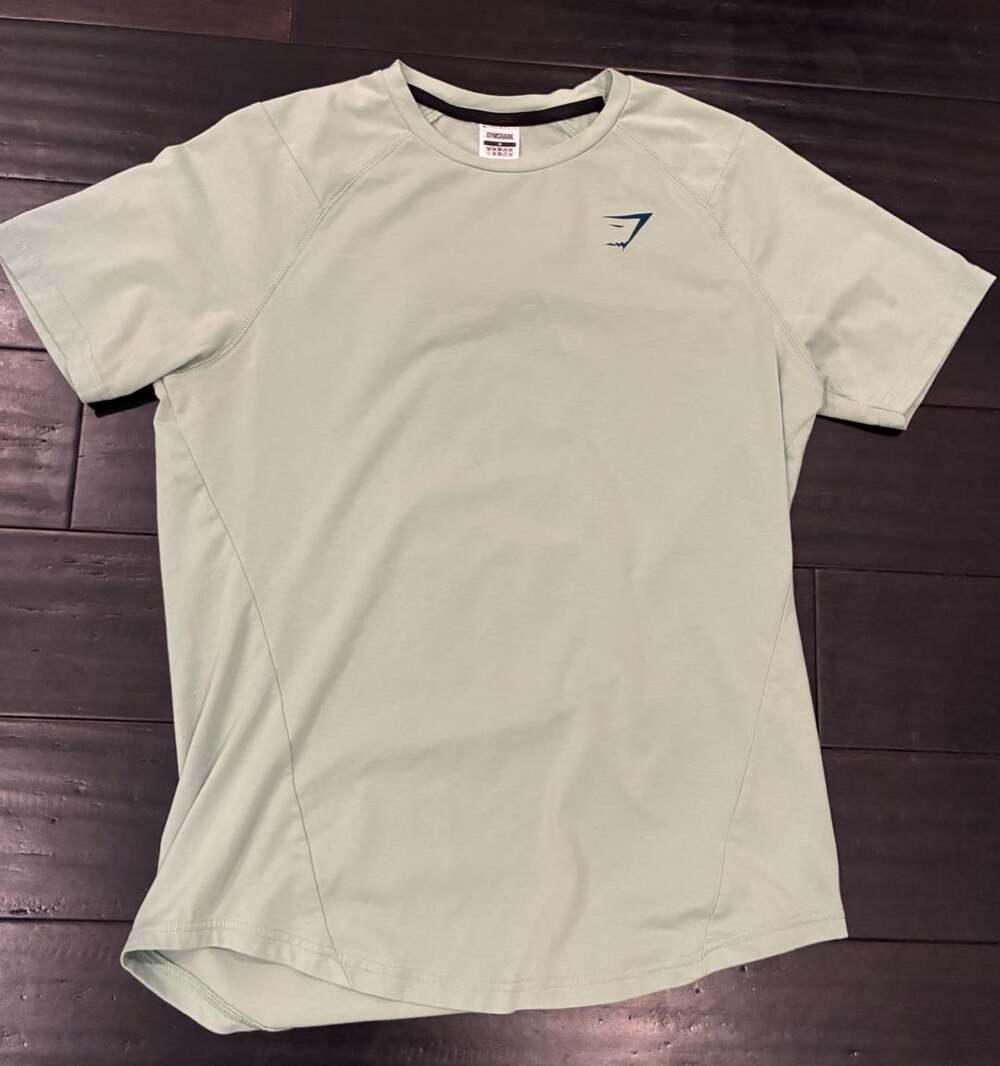 Gymshark Bold T-Shirt Size M Green Back Logo